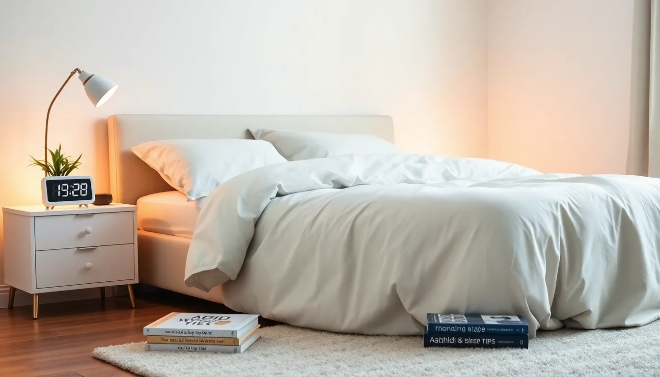 calm bedroom setting promoting ADHD sleep strategies.
